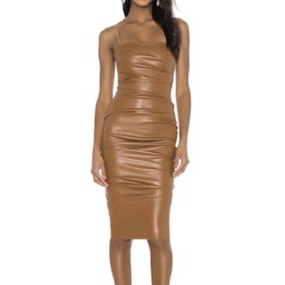 REVOLVE Faux leather midi dress NOOKIE